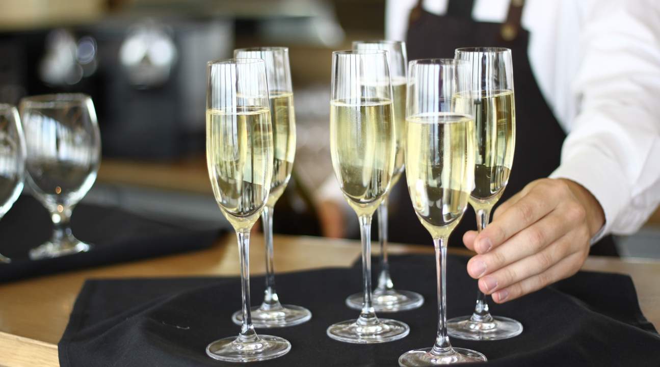 Sparkling wine at Infinity Sydney Tower